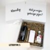 Ideefabriek getuigeboxbox wit met strik cadeaubox l gepersonaliseerd giftbox