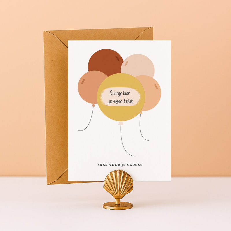 KR-8 Ideefabriek kraskaart verjaardag krassen voor je cadeau tegoedbon cadeaubon origineel