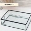 Ideefabriek memory box L zwart glazen box bedrukt gepersonaliseerd jubileum huwelijkscadeau huwelijksjubileum 25 jaar getrouwd