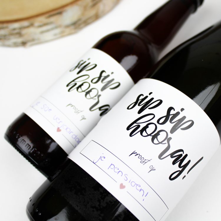 bierlabel wijnlabel etiket wijnetiket bieretiket ideefabriek sip sip hooray cadeau