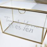 kaartenbox enveloppendoos glazen huis ideefabriek enveloppenbox enveloppendoos glas goud