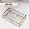 Ideefabriek memorybox goud m gepersonaliseerd glazen box bruiloft bruidspaar