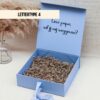 Ideefabriek cadeaubox l met strik blauw gepersonaliseerd bedrukt cadeau giftbox persoonlijk weggeven bruiloft vader vragen