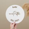 Acrylbord wit zwangerschapsaankondiging Ideefabriek zwanger baby social media
