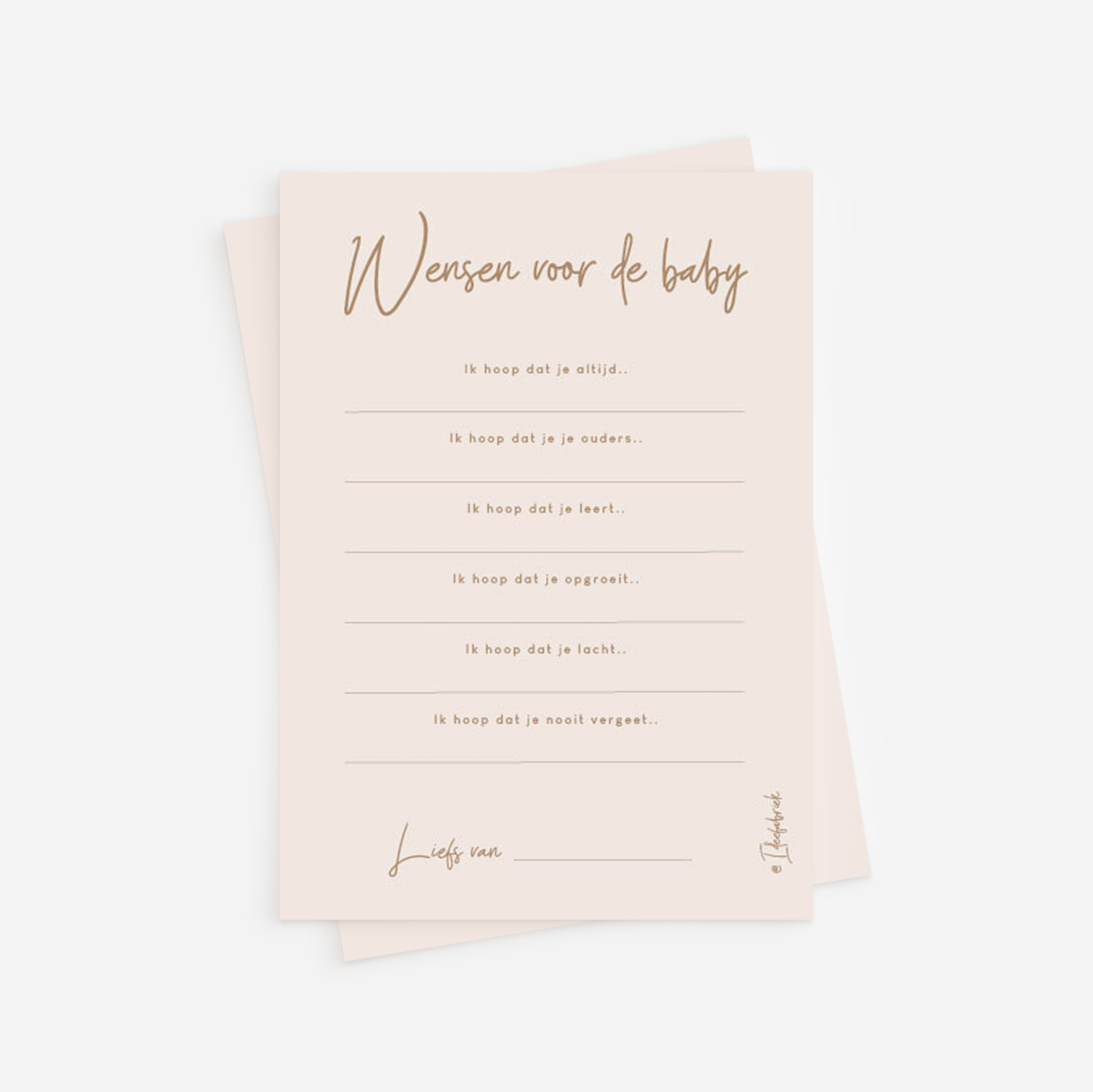 Printable – Wensen voor de baby