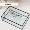 Ideefabriek memory box L glazen box gepersonaliseerd persoonlijk huwelijk bruiloft