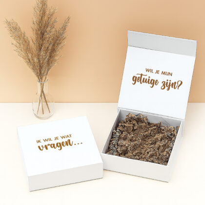 CB-12 Ideefabriek cadeaubox getuige vragen wil je mijn getuige vragen bruiloft giftbox trouwen