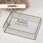 Ideefabriek memorybox L goud glazenbox geboortebox herinneringsbox kraamcadeau gepersonaliseerd bedrukt geboortedatum
