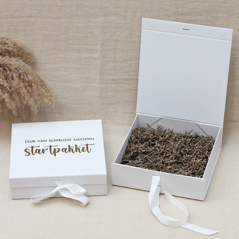 Cadeaubox L kraammand Ideefabriek kraamcadeau voor ouders startpakket originele giftbox