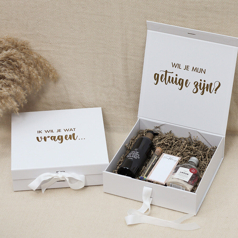 Ideefabriek getuigebox getuigenbox wil je mijn getuige zijn cadeaupakket