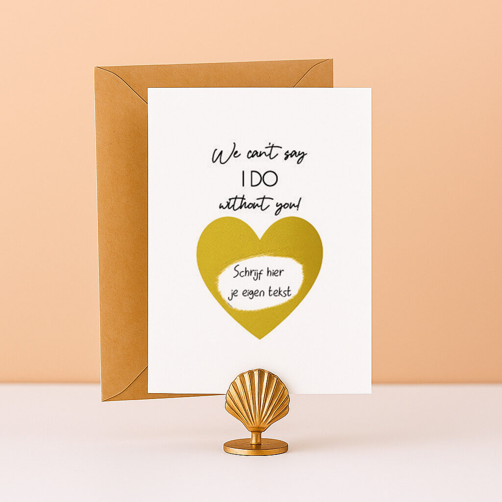 KR-11 Ideefabriek kraskaart I can't say I do without you krassen bruiloft trouwrollen vragen