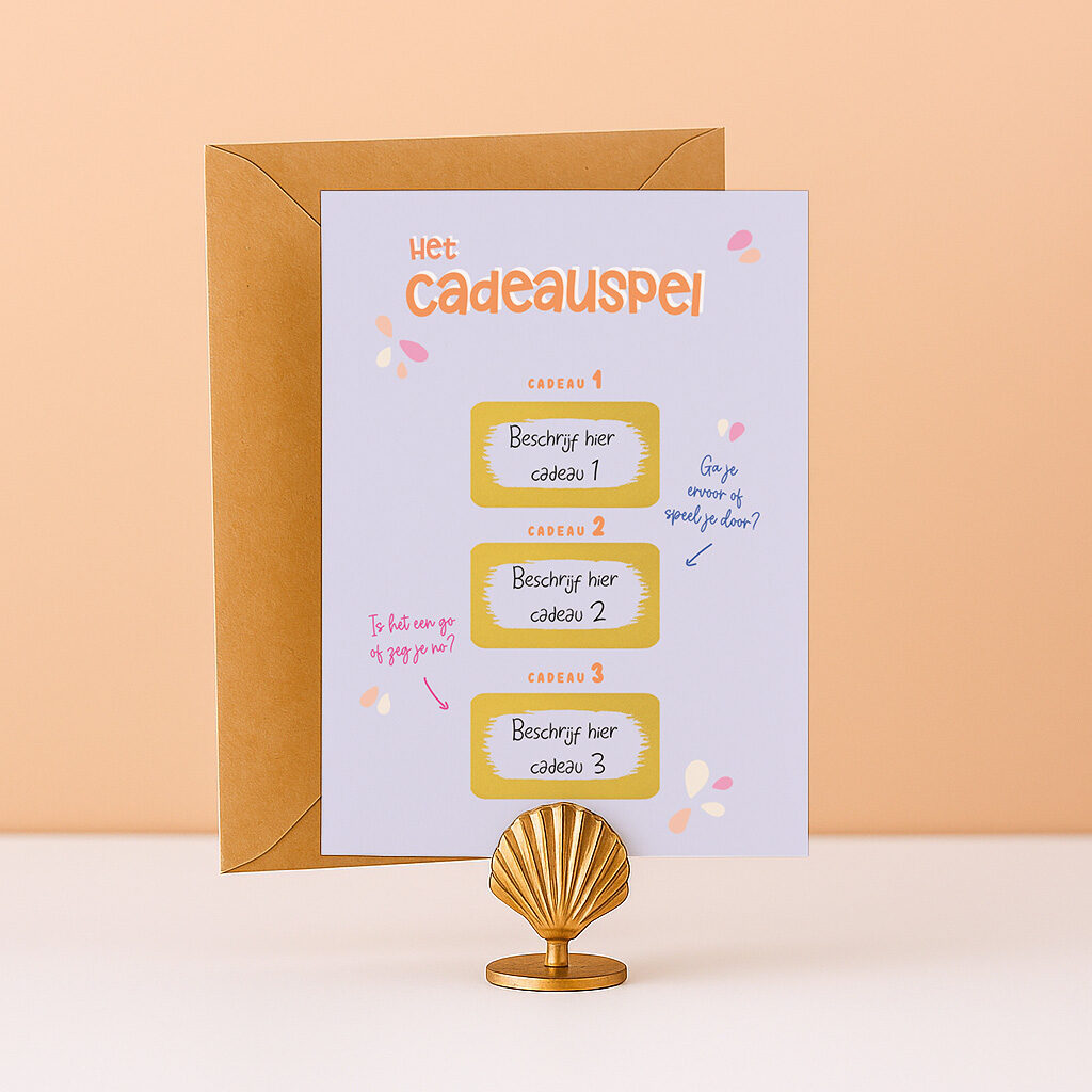 KR-13 Ideefabriek cadeauspel kraskaart originele cadeaubon tegoedbon spel cadeau kiezen verjaardag