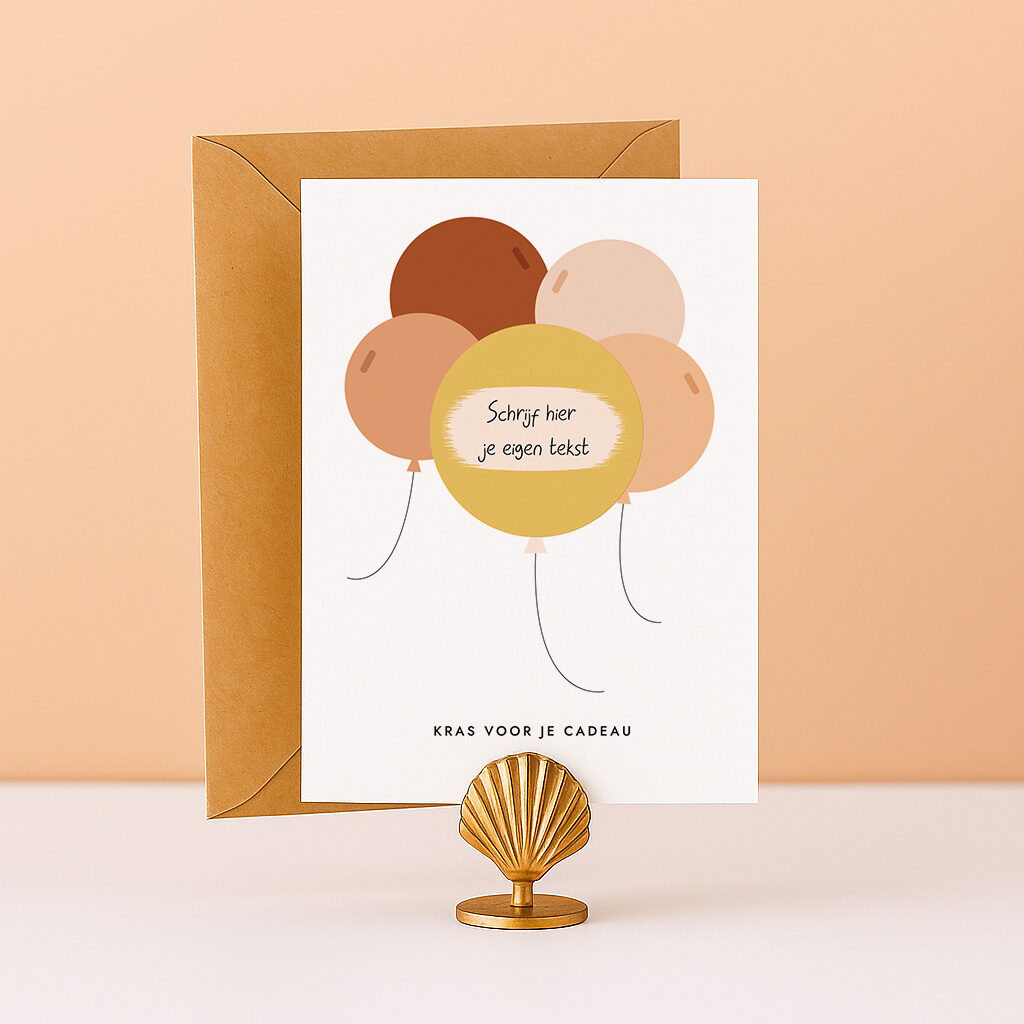 KR-8 Ideefabriek kraskaart verjaardag krassen voor je cadeau tegoedbon cadeaubon origineel