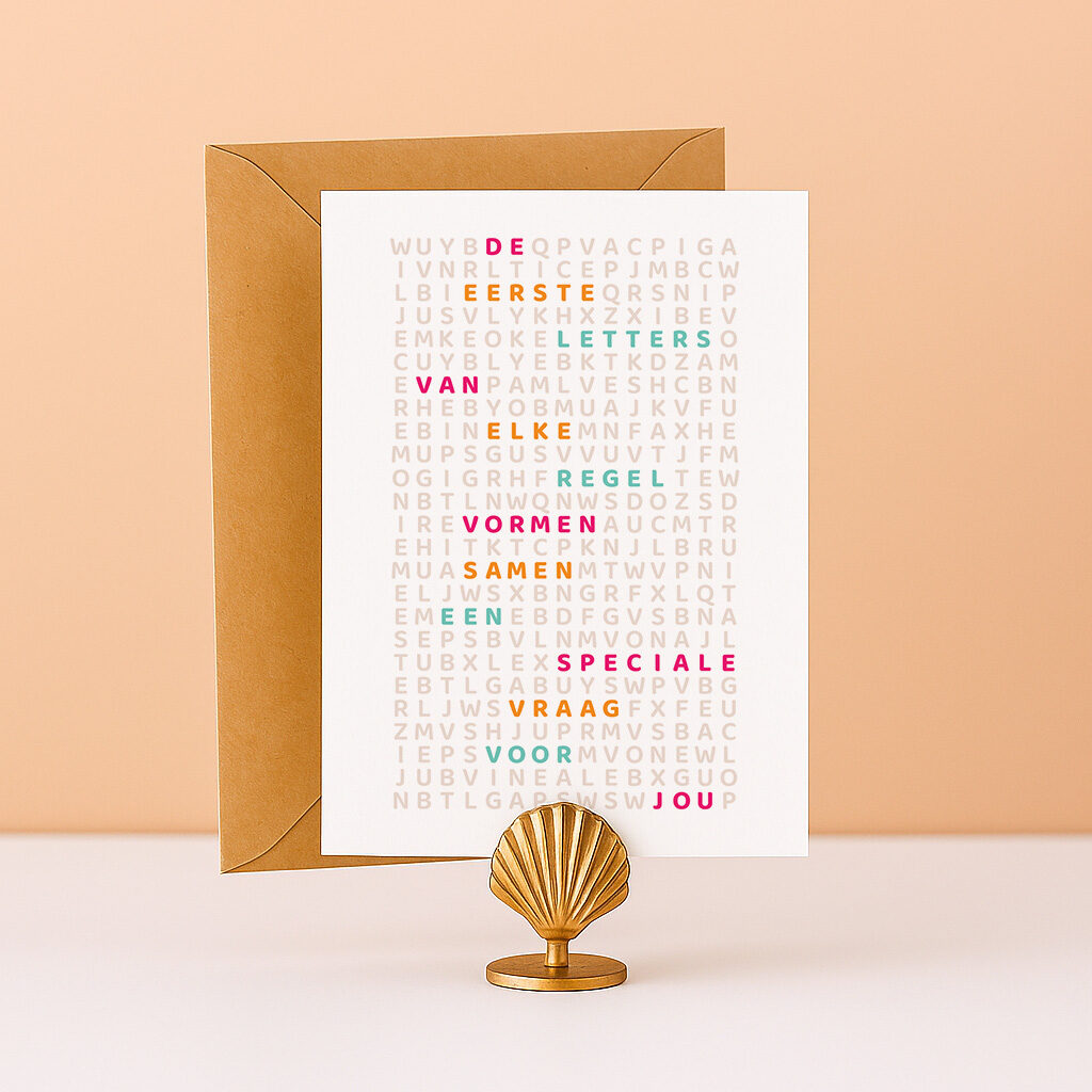 LK-4 Ideefabriek letterkaart wil je ceremoniemeester zijn ceremiemeesters origineel vragen kaart