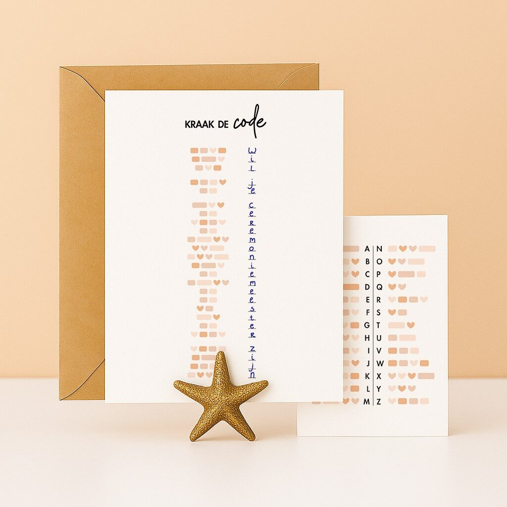 OK-20 Kraak de code wil je ceremoniemeester zijn ceremoniemeesters vragen bruiloft