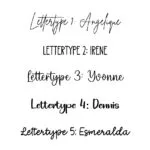 lettertypes memorybox en magneetbox