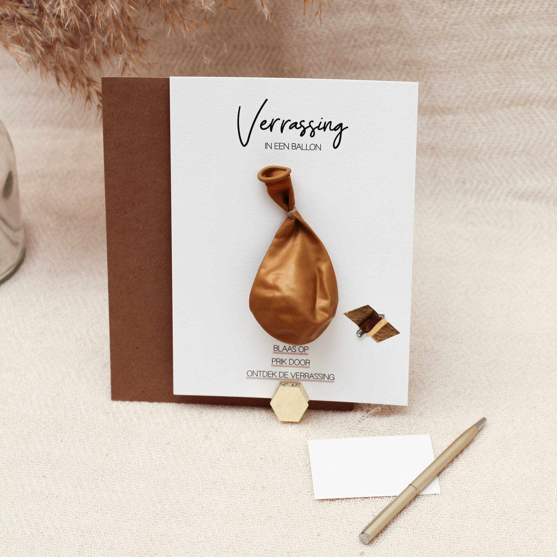 ballonkaart Ideefabriek verrassing in een ballon