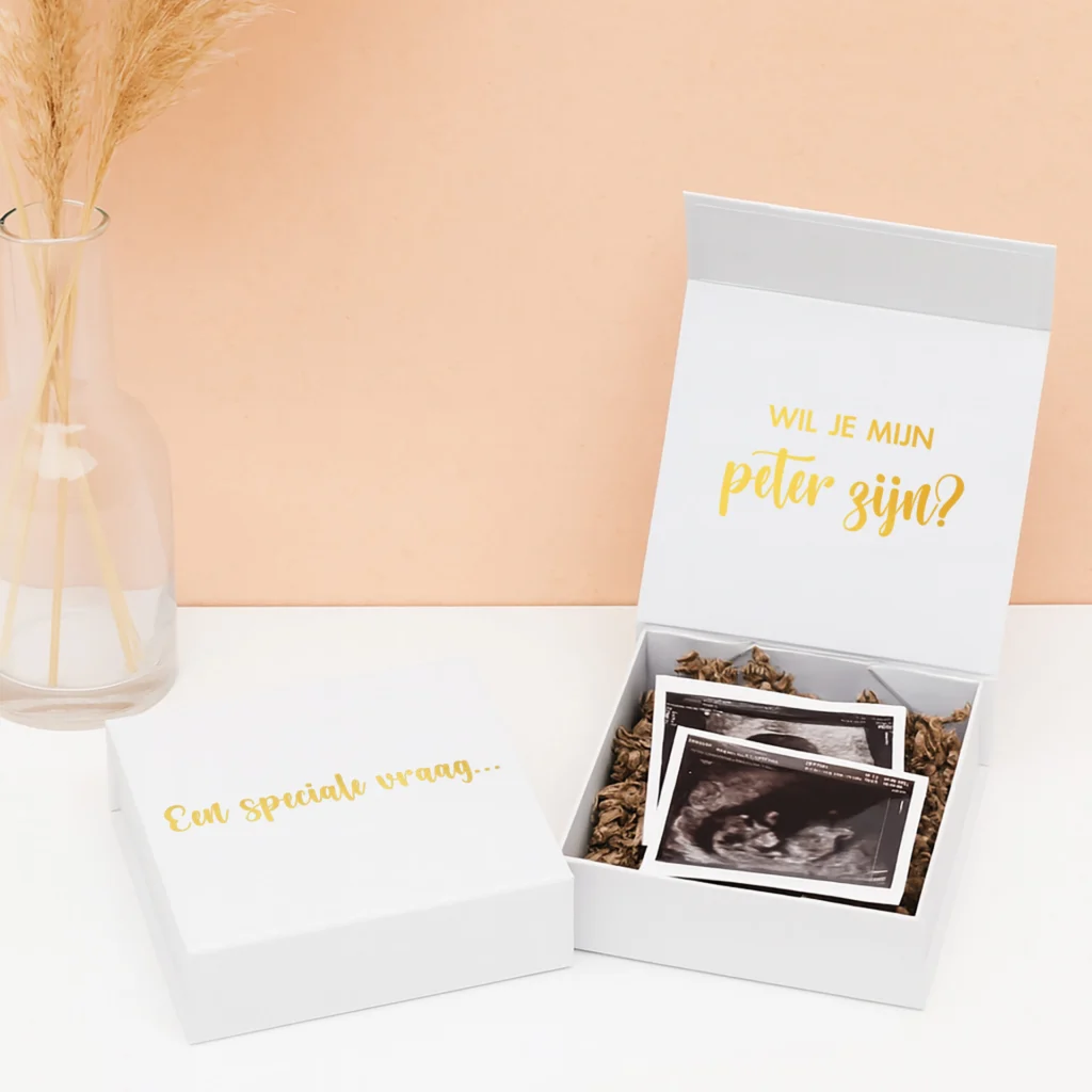 CB-7 Cadeaubox peter vragen zwangerschapsaankondiging wil je mijn peter zijn zwanger