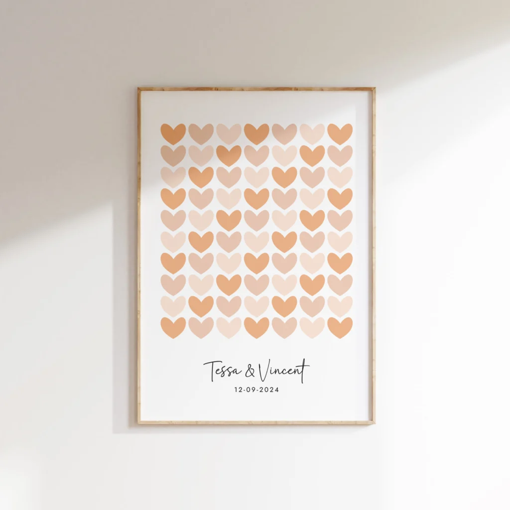 Gastenboek Invulposter Bruiloft Ideefabriek Detail