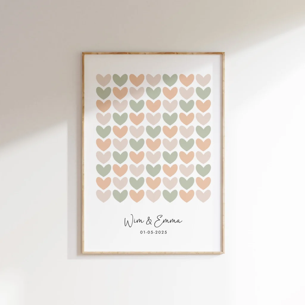 Gastenboek Invulposter Bruiloft Ideefabriek Detail