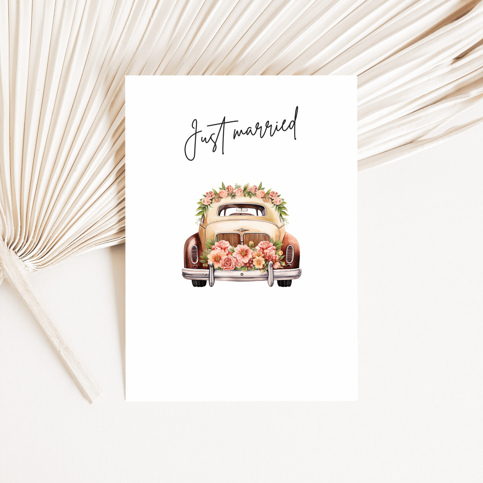 Ideefabriek Printable - Geld geven trouwen trouwauto bruidspaar