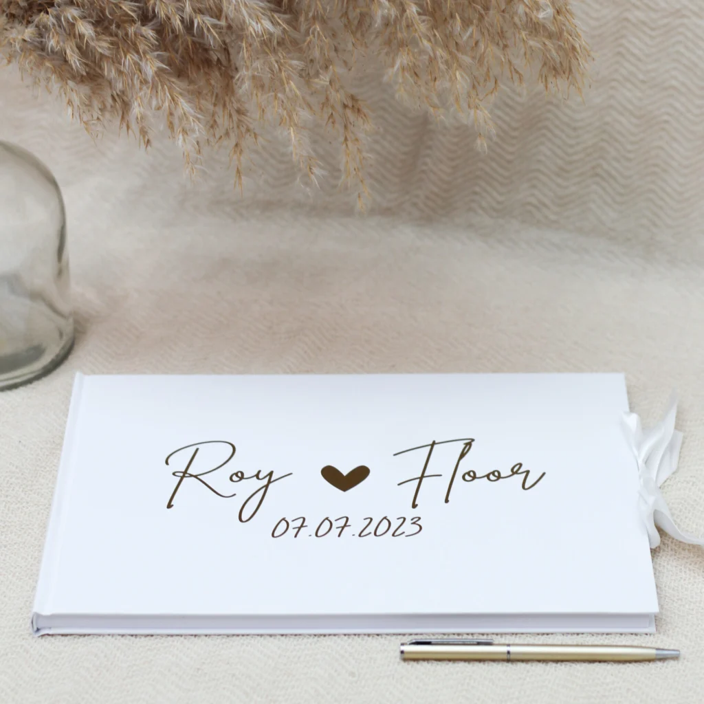 Fotoalbum ideefabriek gastenboek bruiloft gepersonaliseerd