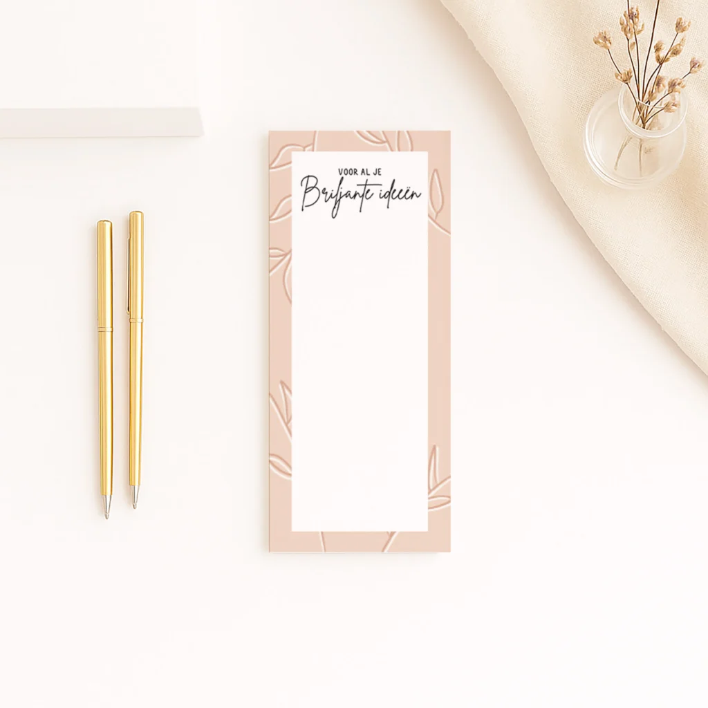 NB-1 Ideefabriek notitieblok ceremoniemeester vragen bruiloft briljante ideeën