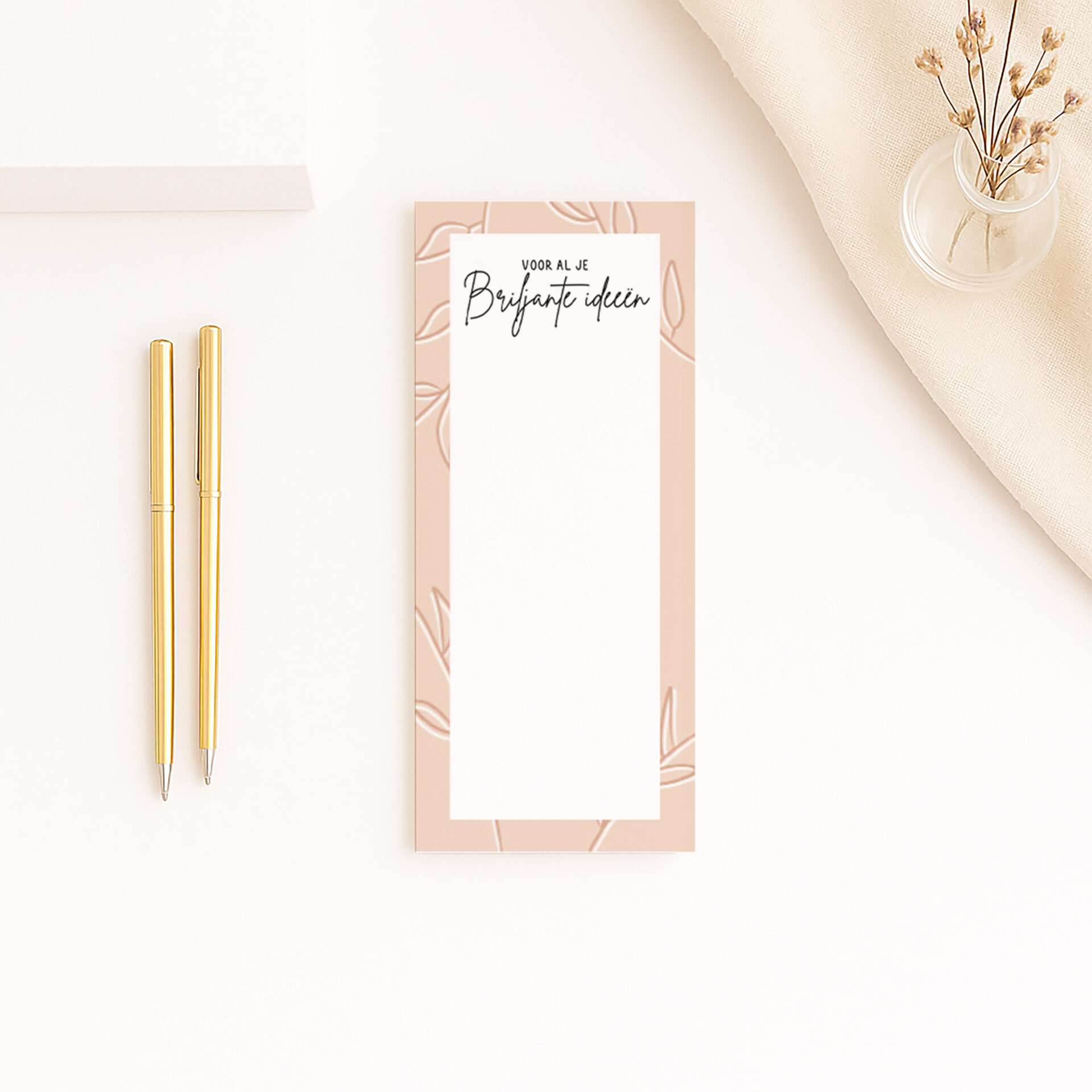 NB-1 Ideefabriek notitieblok ceremoniemeester vragen bruiloft briljante ideeën