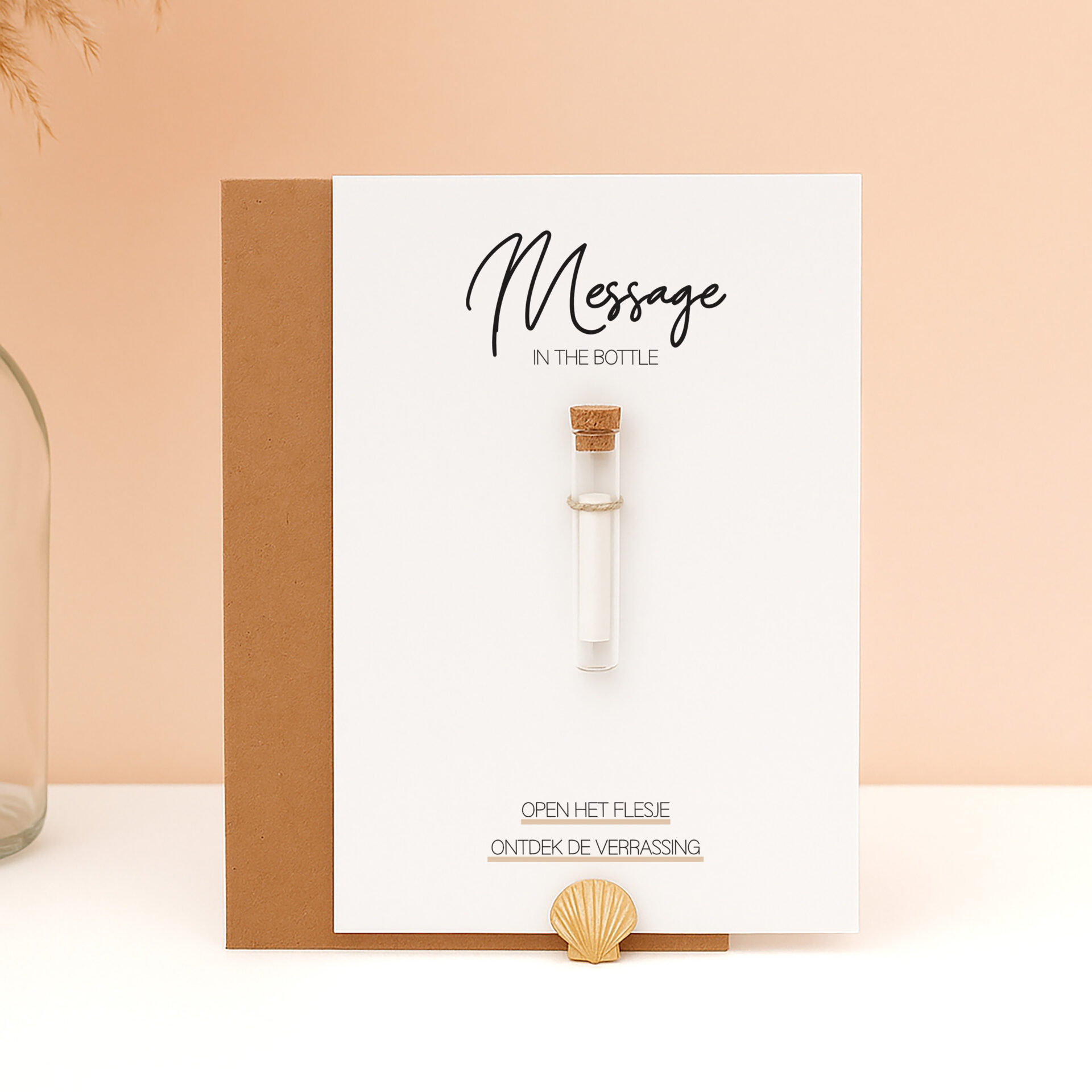 OK-7 Ideefabriek message in the bottle cadeaubon zwangerschapsaankondiging getuige ceremoniemeester vragen bruiloft zwanger cadeau weekend weg V1