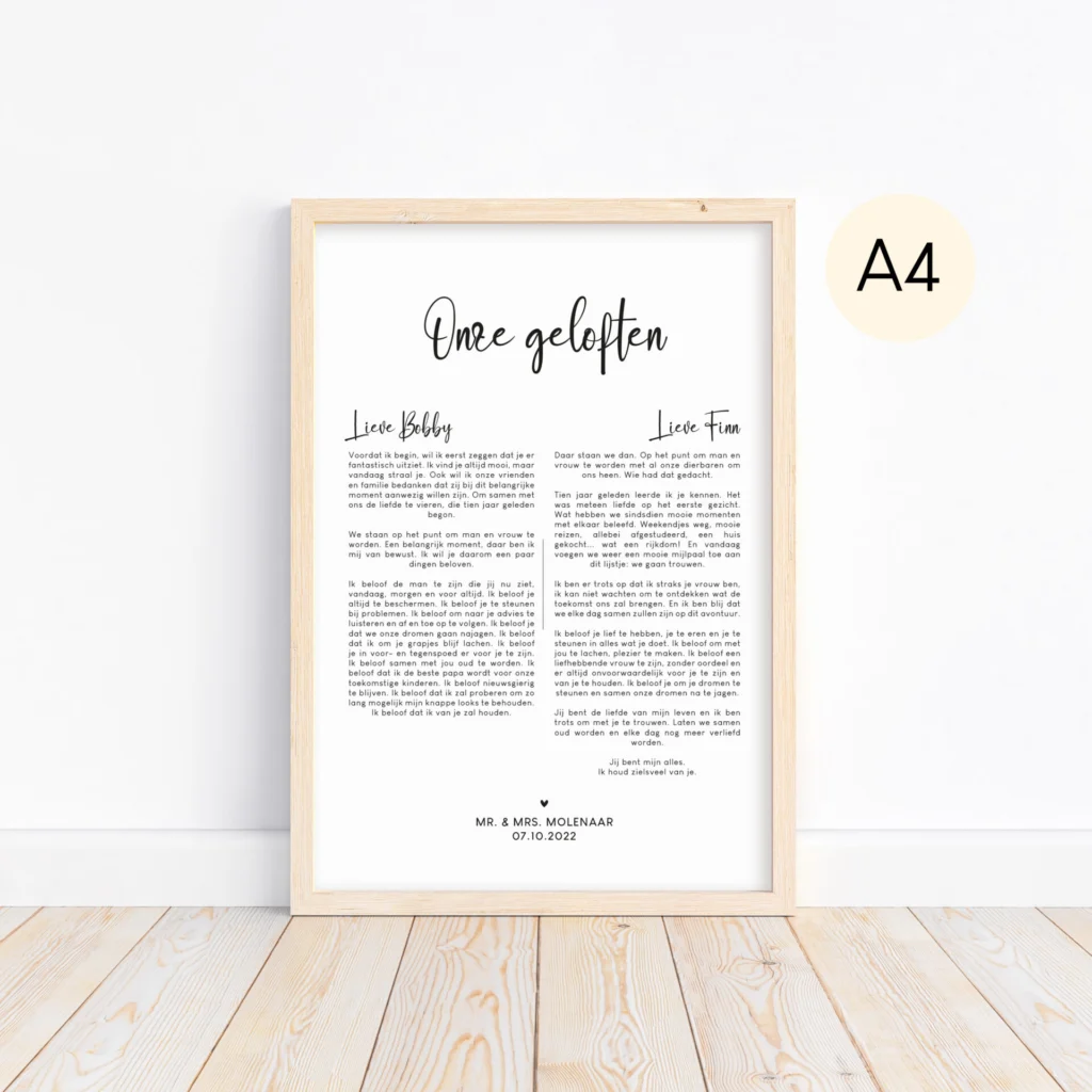 Printable Ideefabriek - Geloften Poster - A4 kopie