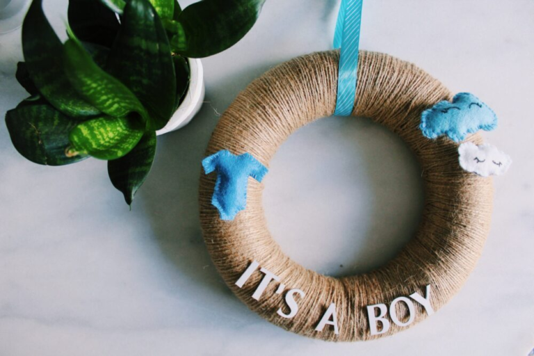 baby krans cadeau geboortekrans