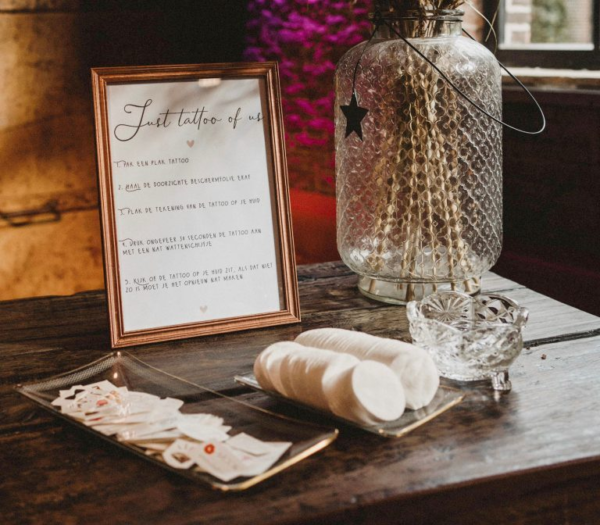 Tattoobar tattoostation bruiloft selfiestation Ideefabriek renske meinema