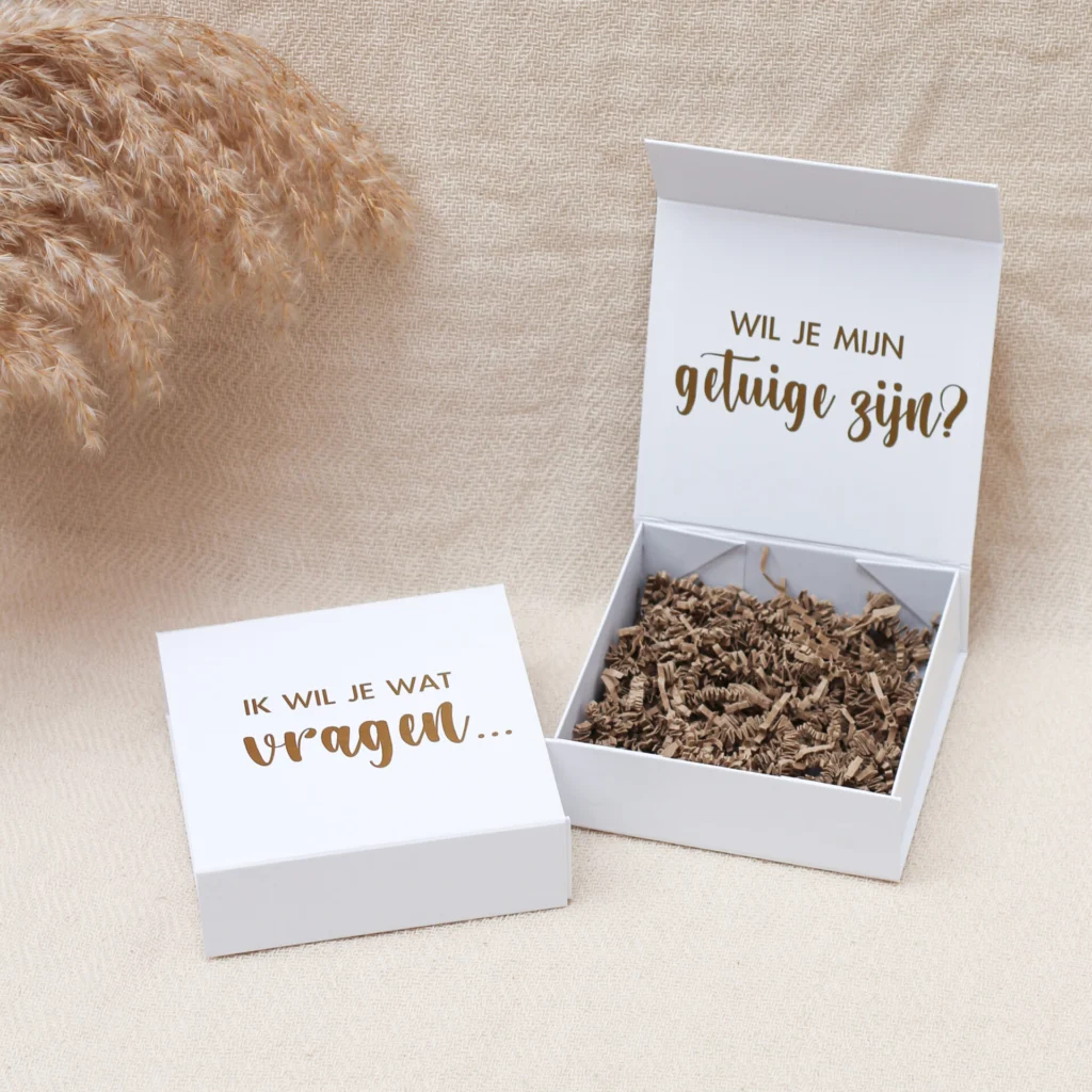 Cadeaubox S getuige vragen bruiloft ideefabriek giftbox