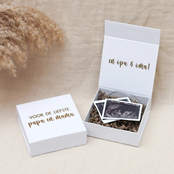 cadeaubox s zwangerschapsaankondiging giftbox jullie worden opa en oma ouders