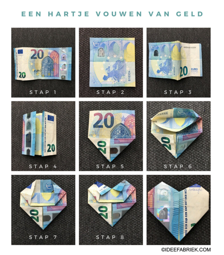 geld vouwen cadeau geld geven origineel