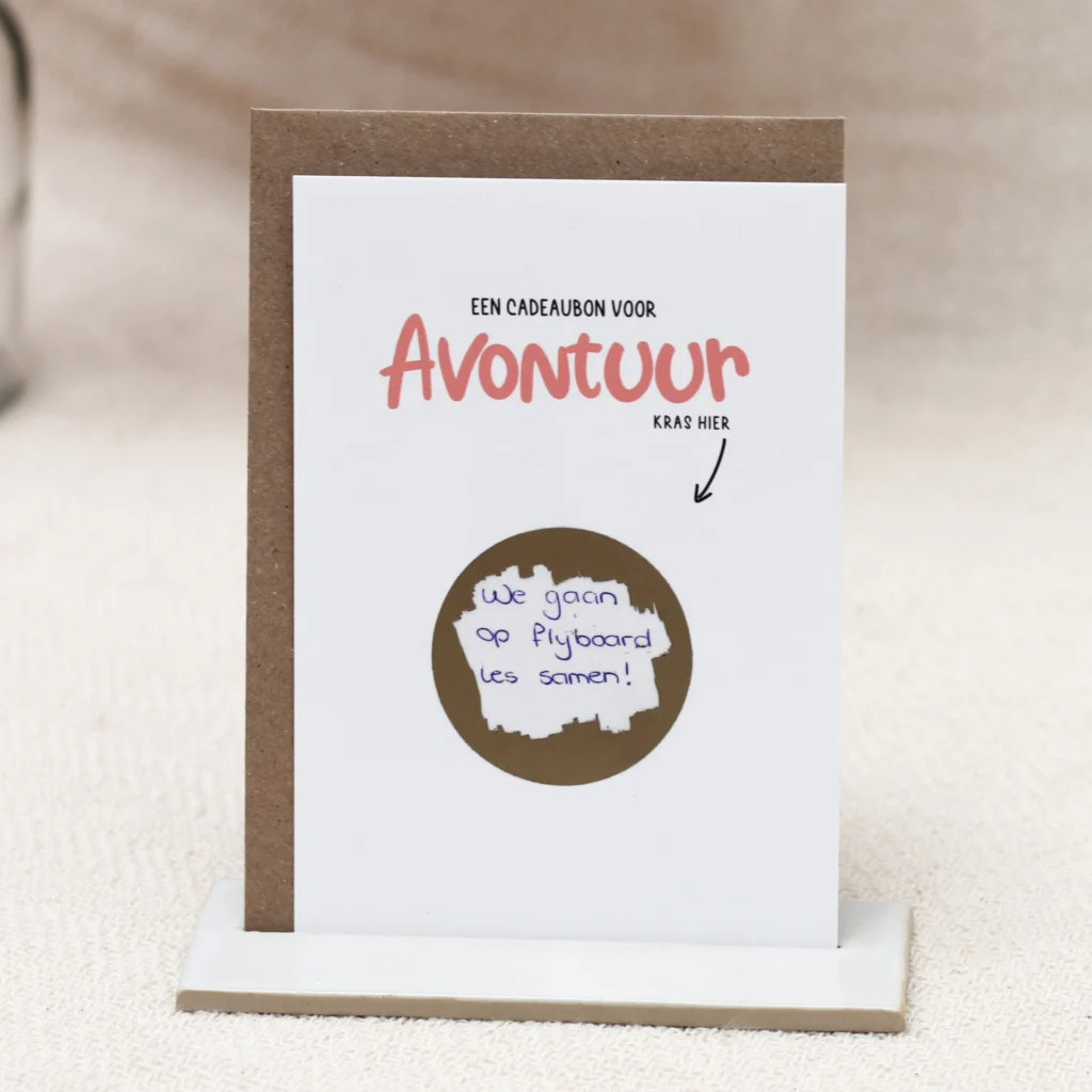 Ideefabriek kraskaart - Bon voor avontuur - cadeau