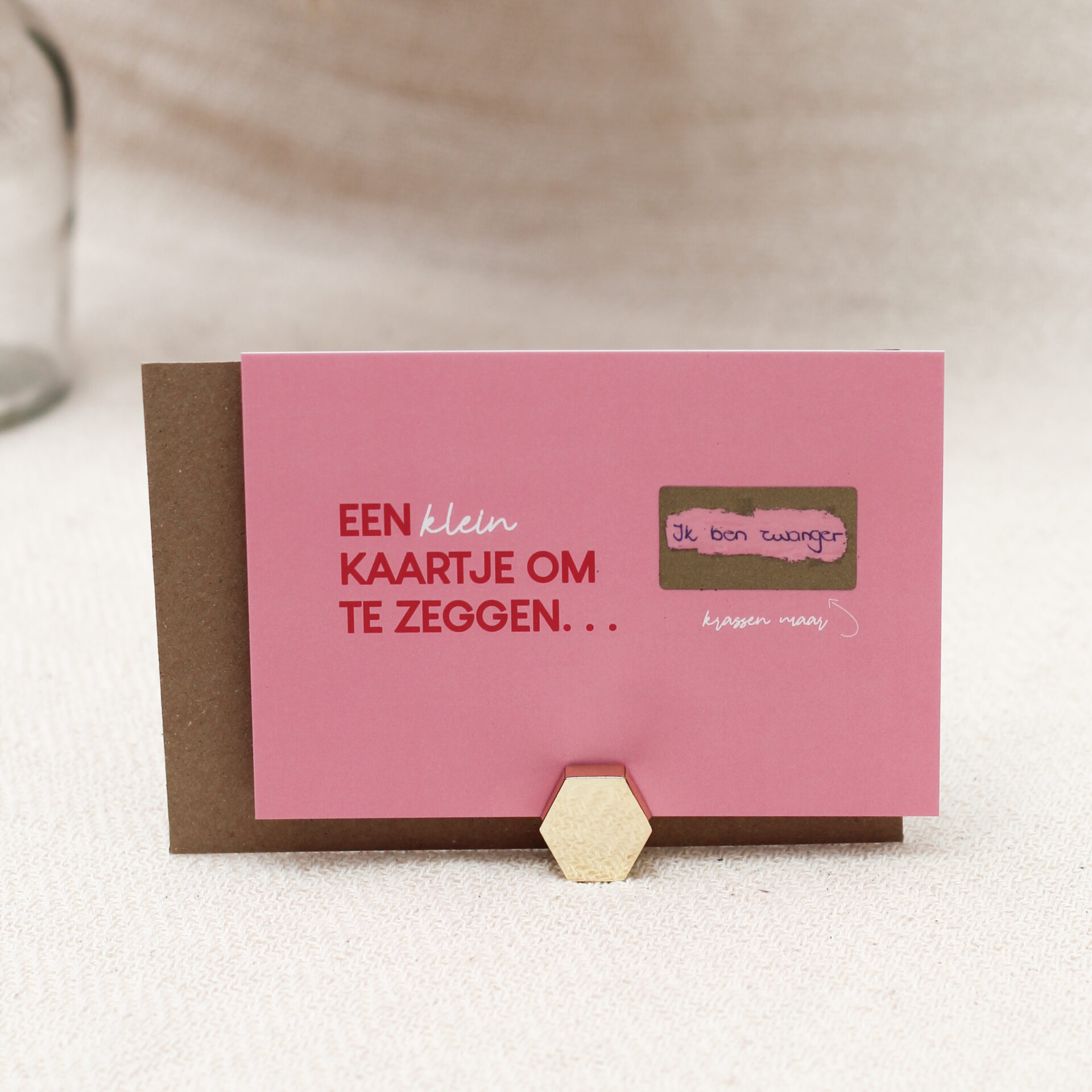 Ideefabriek kraskaart - een klein kaartje om te zeggen - cadeau bruiloft vragen zwangerschapsaankondiging