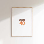 PERS-22 Ideefabriek invulposter 40 jaar gepersonaliseerd cadeau gastenboek verjaardag huwelijksjubileum