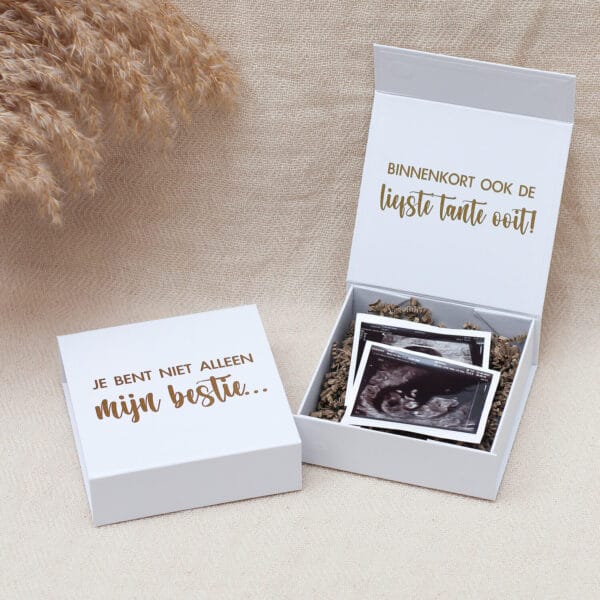 Cadeaubox S Ideefabriek zwangerschapsaankondiging bestie beste vriendin giftbox beste tante