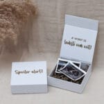 Spoiler alert je wordt de leukste oom ooit cadeaubox S Ideefabriek giftbox zwangerschapsaankondiging ik ben zwanger echo
