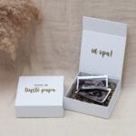 Voor de liefste papa en opa cadeaubox S Ideefabriek giftbox zwangerschapsaankondiging ik ben zwanger echo